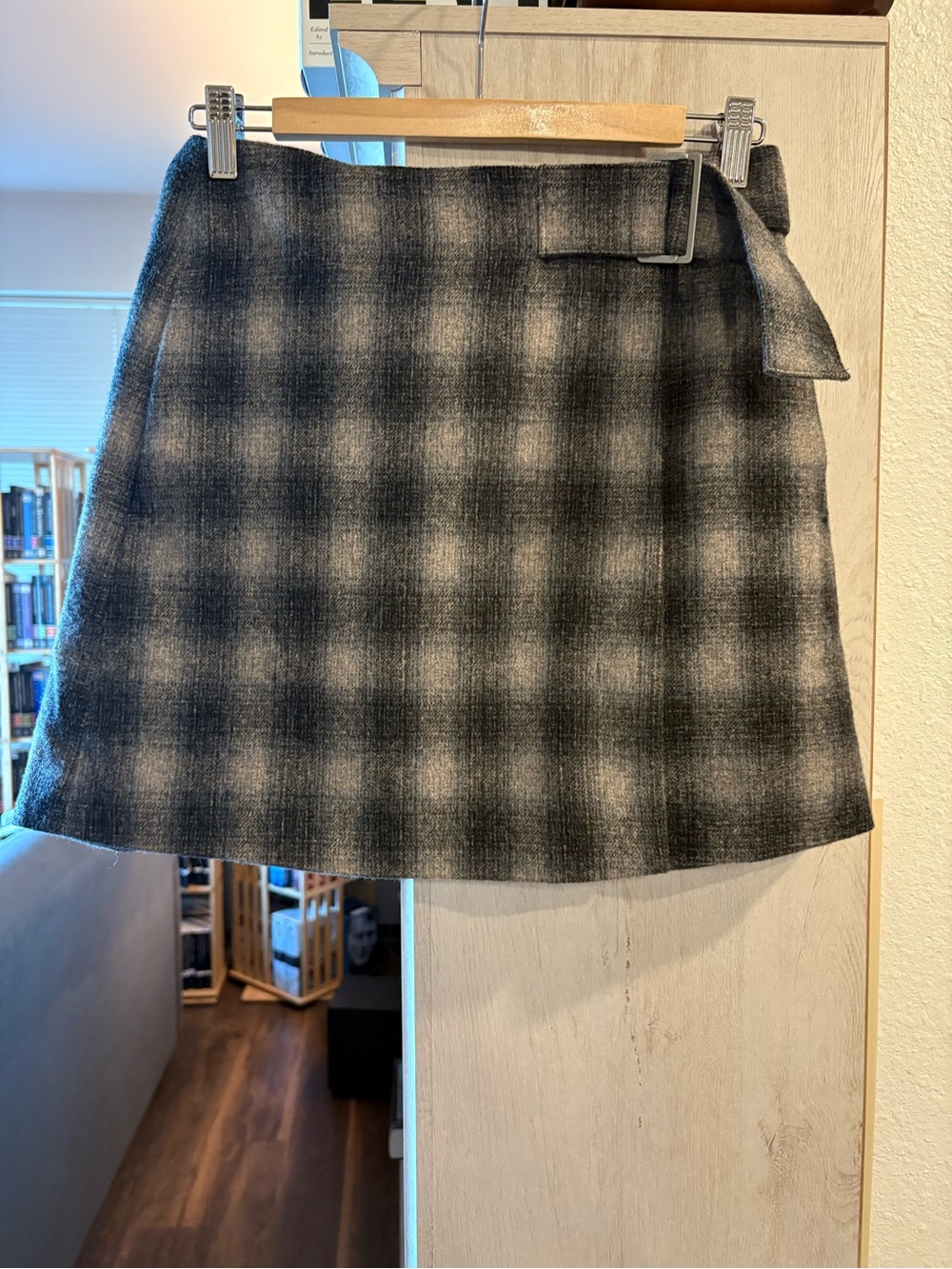 Madewell Wool Plaid Skirt